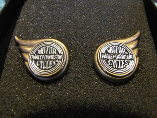 Harley Davidsson post back earrings