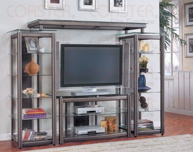TV stand Dark gray 700151 by Coaster