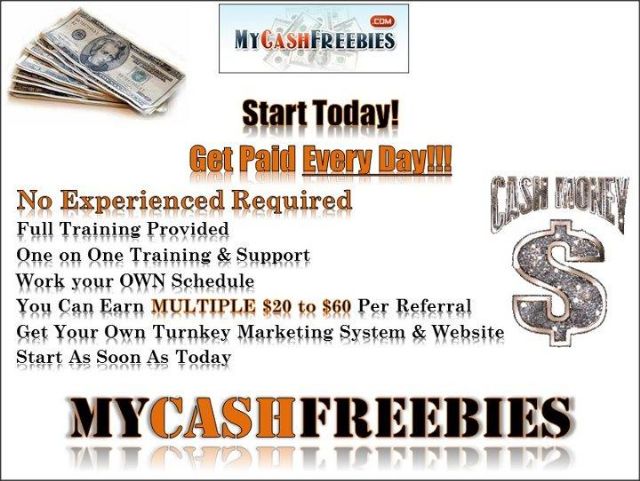 Cash Paid Everyday. . .Simply Placing Ads Online