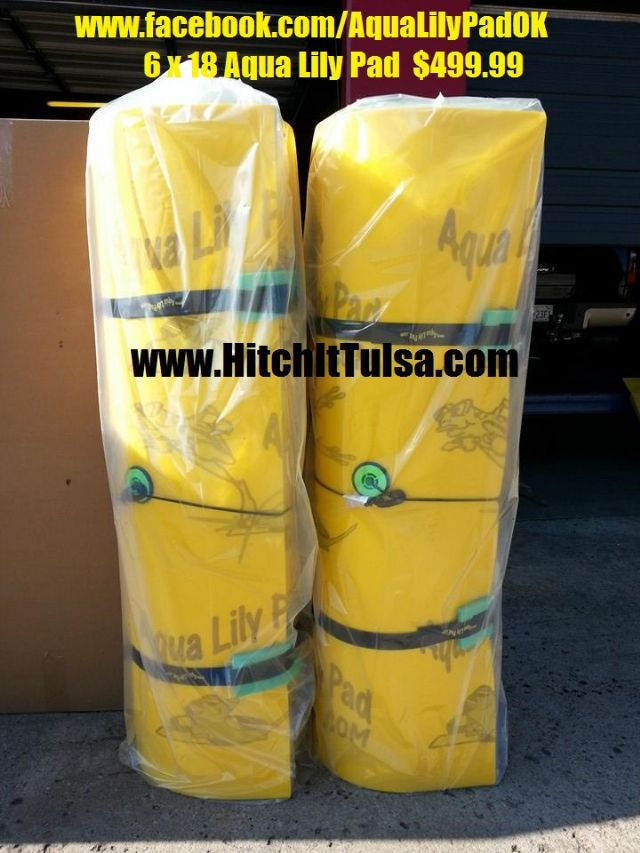 6 x 18 Aqua Lily Pad, Floating Water Mat, U.S.A. TULSA OKLAHOMA