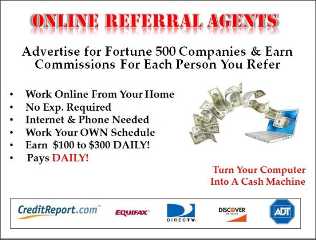 Remote Agents Needed--Cash Paid DAILY!!!