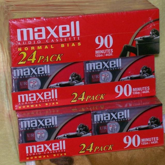 Maxell UR-90 Normal Bias 90 minute Audio Cassettes