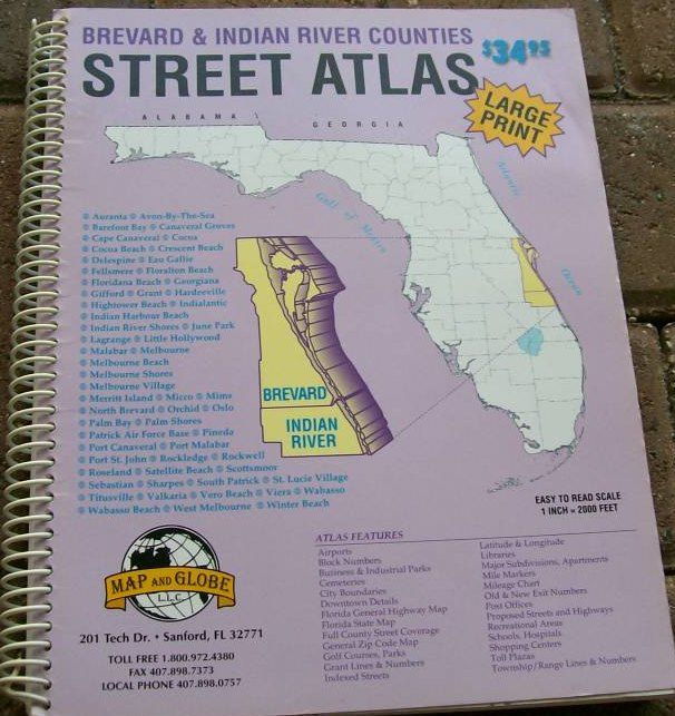 Brevard and Indian River Street Atlas