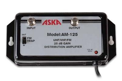 ASKA AM-125 uhf/vhf/fm 25dB Distribution Amplifier