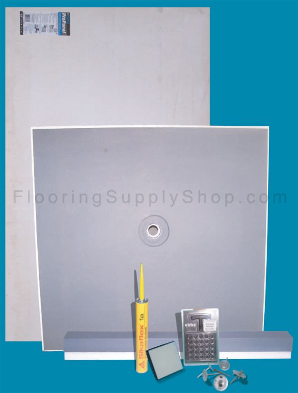 Preformed ProPan Ready to Tile Shower floor kit