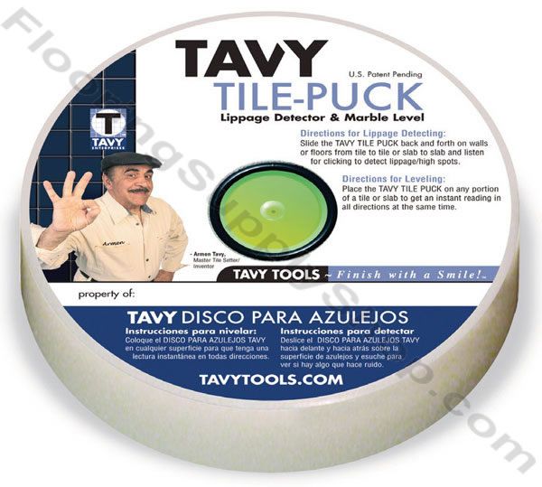 Tavy Tile Puck Marble Level and Lippage Detector