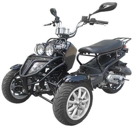 150cc Three-Wheel Ruckus Style Trike Scooter Moped