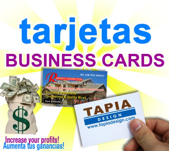 Tarjetas de presentacion en Santa Ana Westminster 