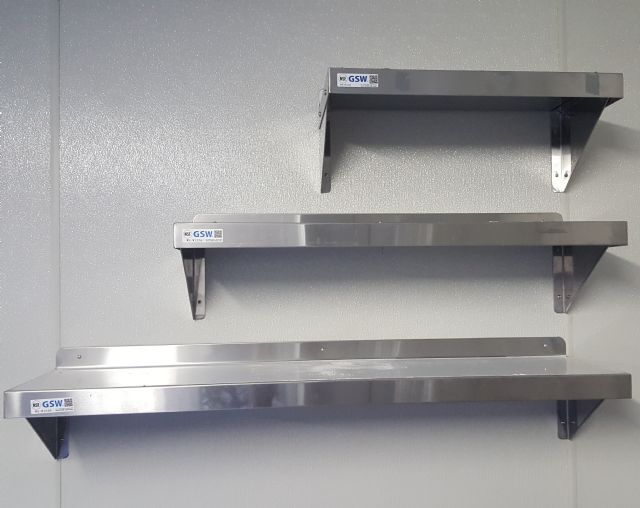 Stainless Steel Wall Mount Shelves in Creswell OR Taylor Restaurant
