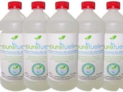 Carton of 12 Quarts of Ethanol Biofuel 