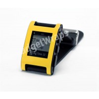 Bright Yellow Pebble Watch Wrap And Screen Protector