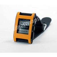 Matte Bright Orange Pebble Watch Wrap And Screen Protector