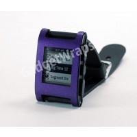 Metallic Purple Pebble Watch Wrap And Screen Protector