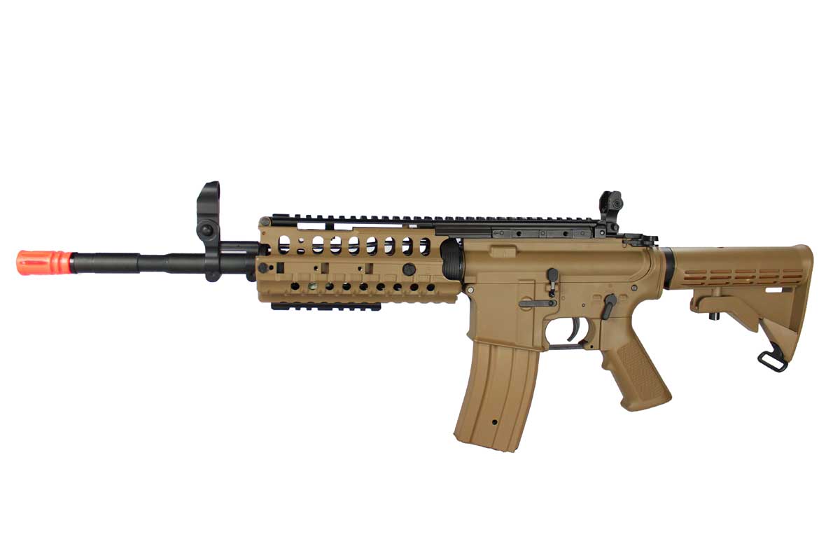 JG M4 SSystem Coyote Tan Enhanced Version Airsoft Electric Gun JG