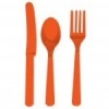Orange Assorted Cutlery Pack