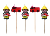 Firemen Shaped Candles
