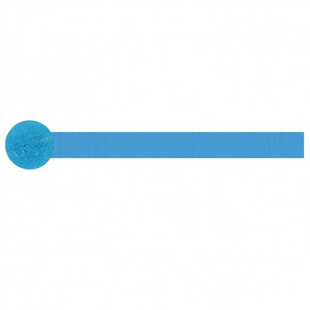 Blue Crepe Streamer