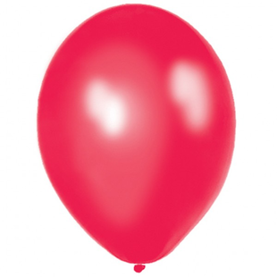 Red Metallic Latex Balloons