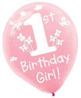 1st Birthday Girl Balloons