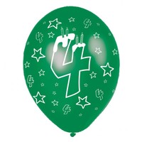 Happy 4th Birthday Balloons