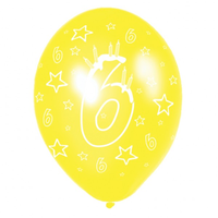 Happy 6th Birthday Balloons