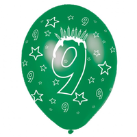 Happy 9th Birthday Balloons