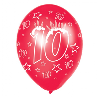 Happy 10th Birthday Balloons