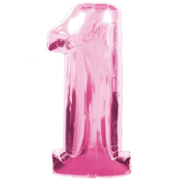 Giant Foil Pink Number 1 Balloon