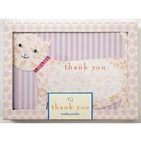 Patterned Cat Thank You Cards