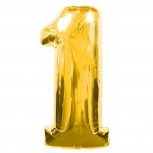 Giant Foil Gold Number 1 Balloon
