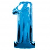 Giant Foil Blue Number 1 Balloon