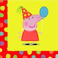 Peppa Pig Spotty Napkins