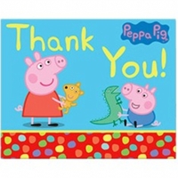Peppa Pig Thank You Cards