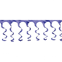 Purple Spiral Foil Garland