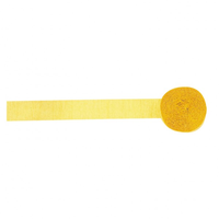 Yellow Crepe Streamer