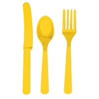Yellow Assorted Cutlery Pack