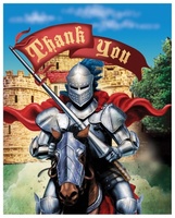 Valiant Knight Thank You Cards