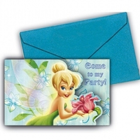 Tinkerbell Flower Invitations