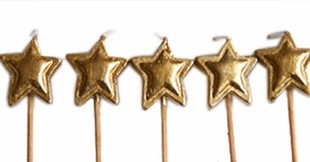 Gold Star Candles