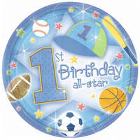 All Star Birthday Plates