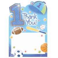 All Star Birthday Thank You Notes