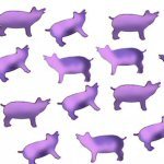 Pink Pig Table Confetti