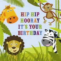 Jungle Buddies Birthday Card
