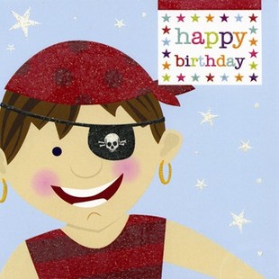 Pirate Birthday Card