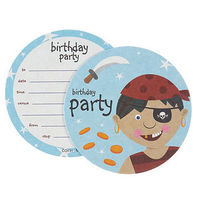 Pirate Party Invite Coasters