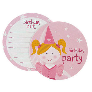 Princess Party Invite Coasters