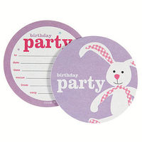 Bunny Party Invite Coasters