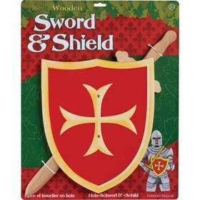 Wooden Shield and Sword