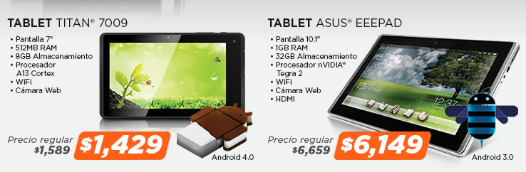 Tablets en la Venta Nocturna de MiPC