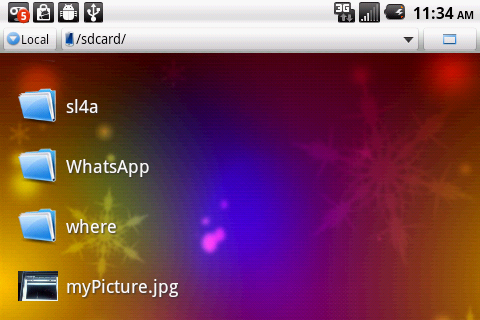 photo taken shown in sd card thumbnail of photo taken shown in sd card folder